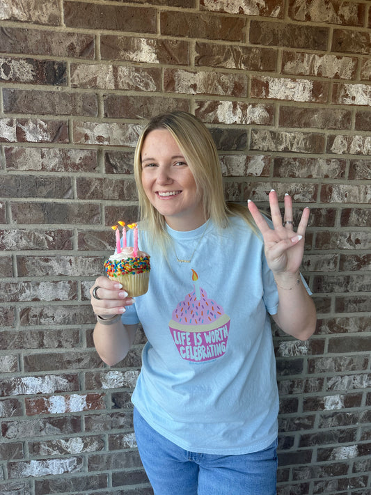 Life is Worth Celebrating Tshirt (4th Anniversary)
