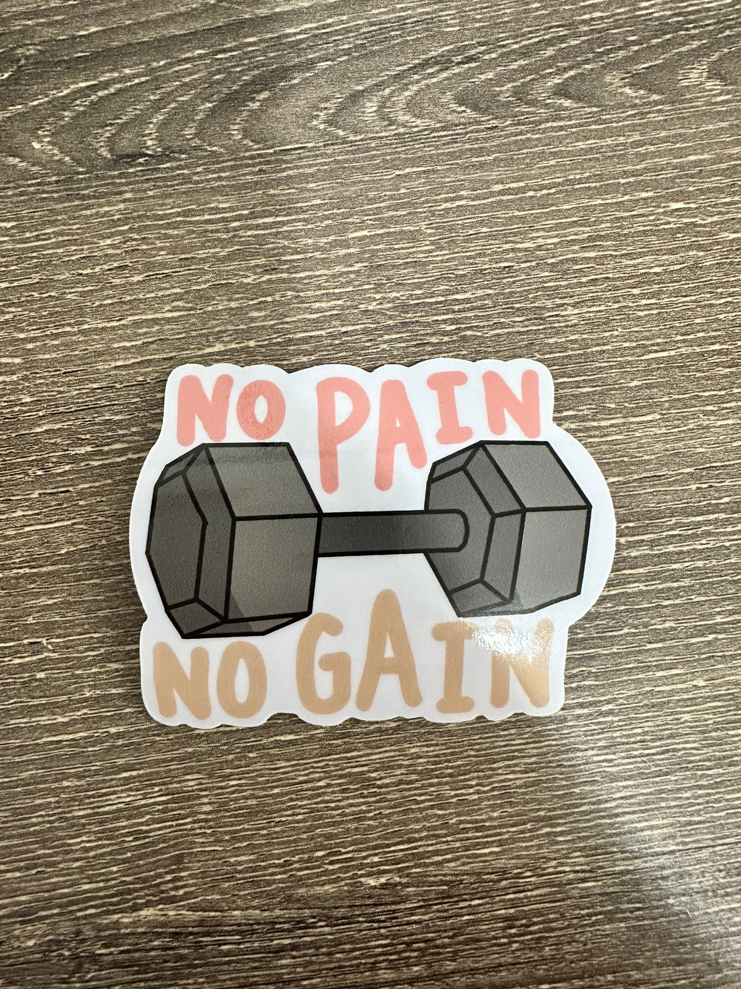 No Pain No Gain Sticker