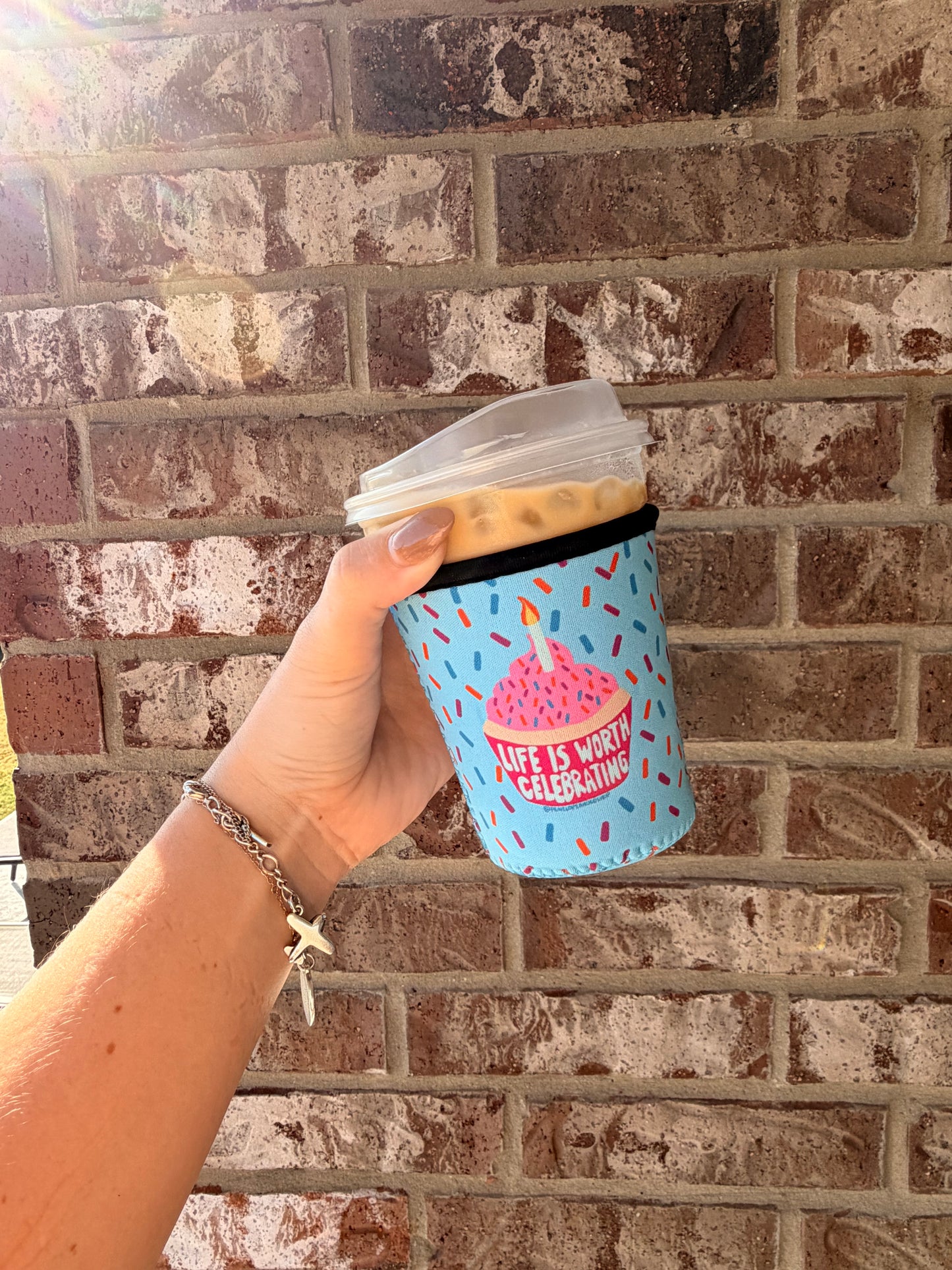 Life is Worth Celebrating Coozie (slim can and cup)