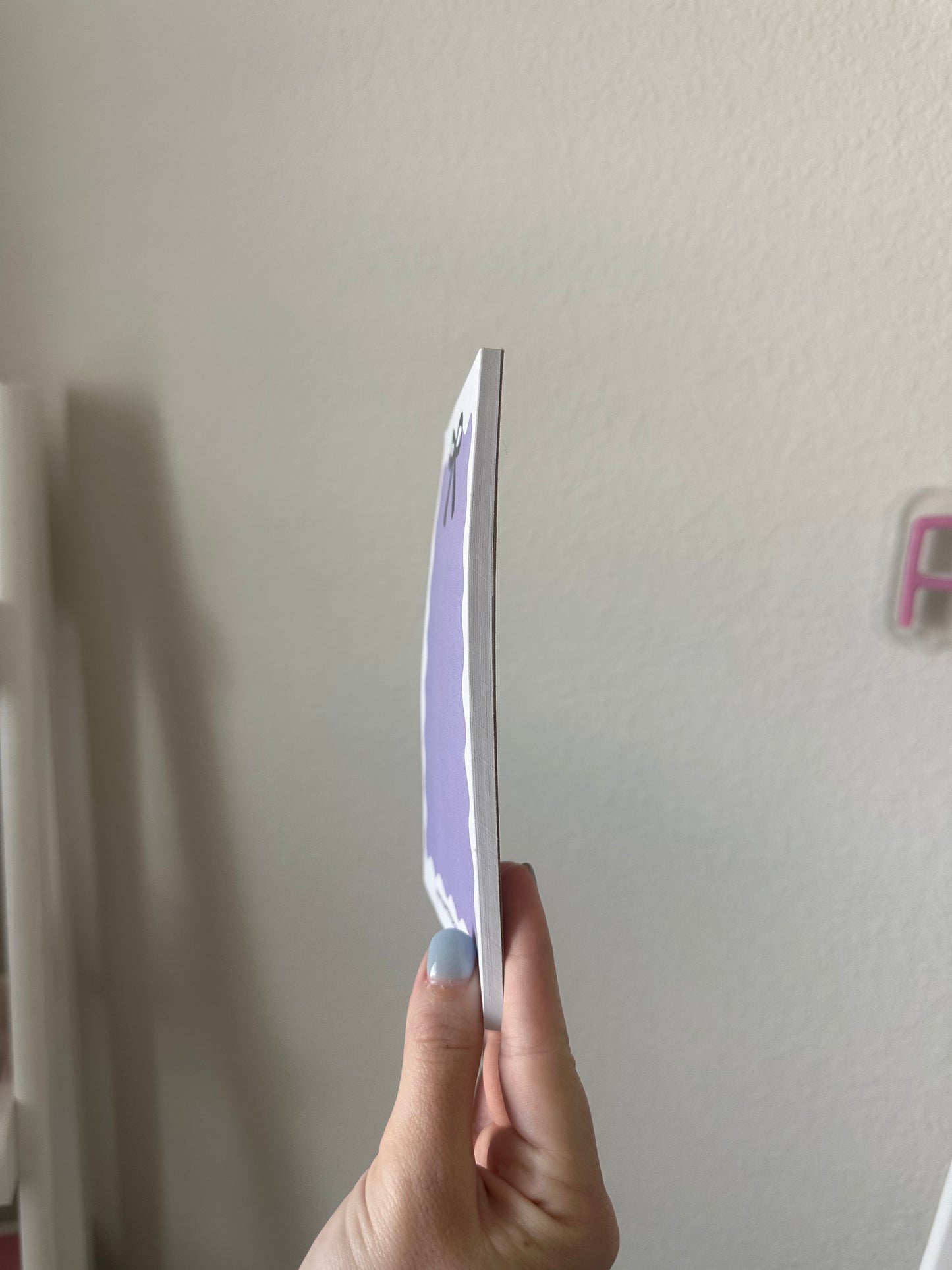 Purple Bow Notepad