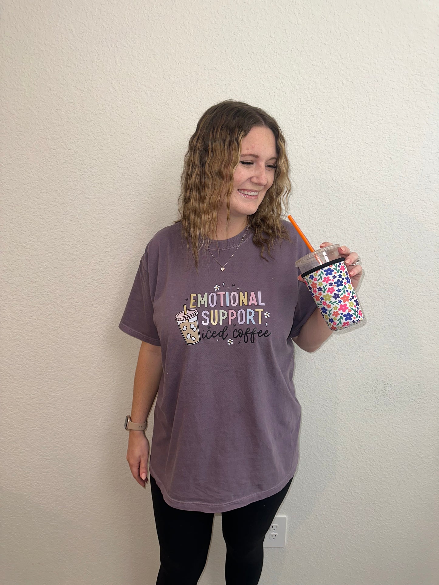 Emotional Support Iced Coffee T-Shirt