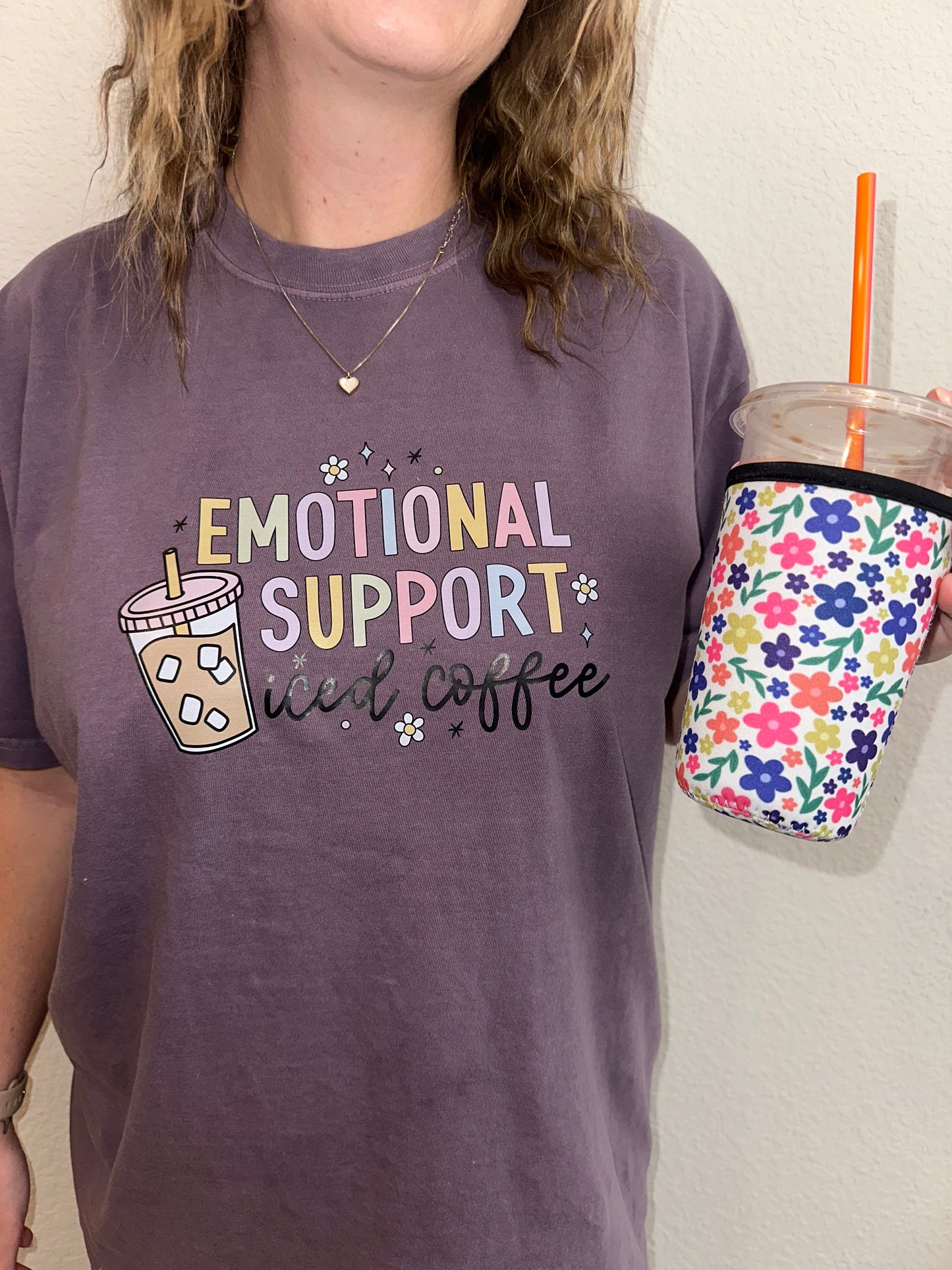Emotional Support Iced Coffee T-Shirt