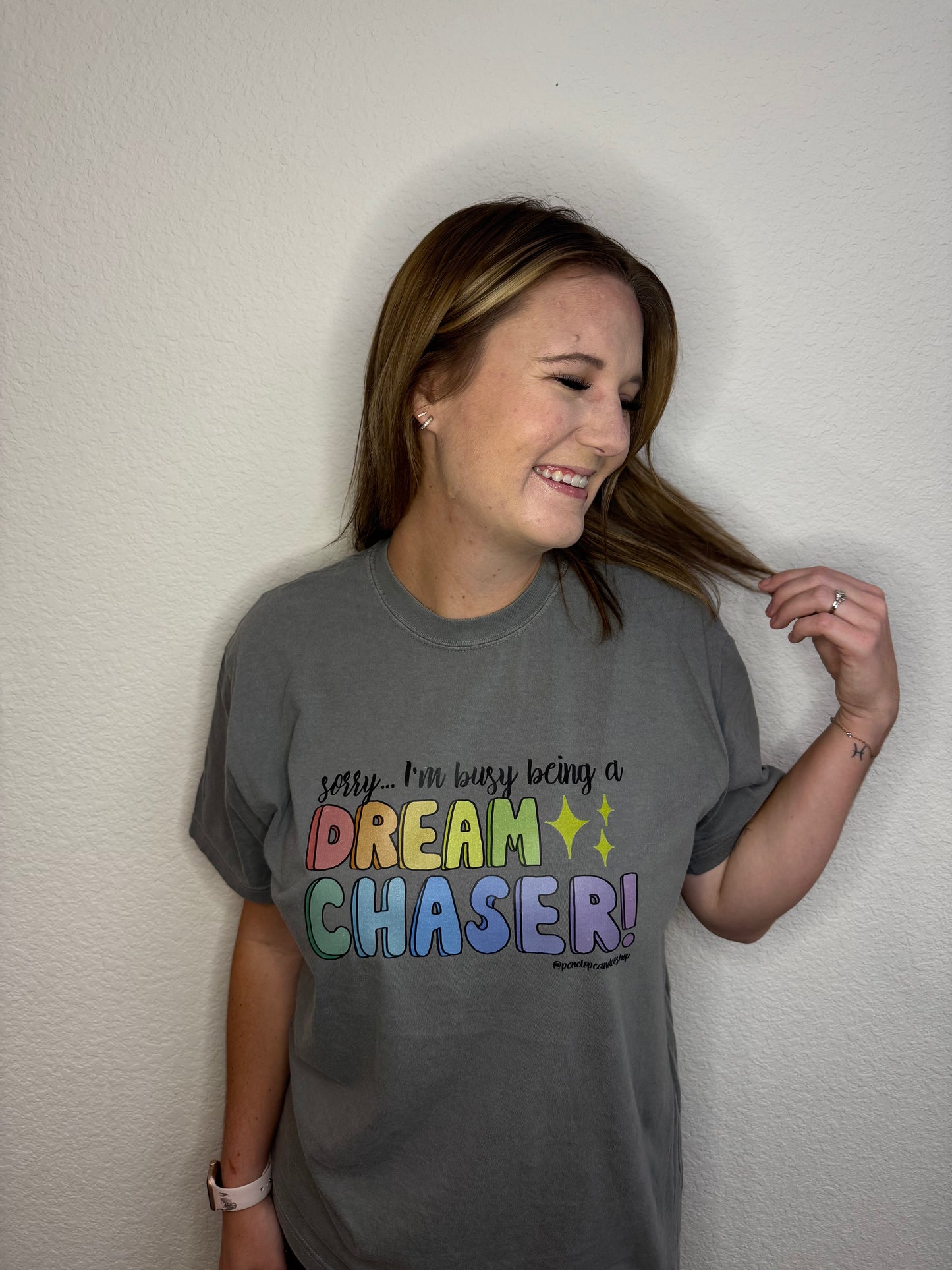 Sorry I'm Busy Dream Chasing T-shirt