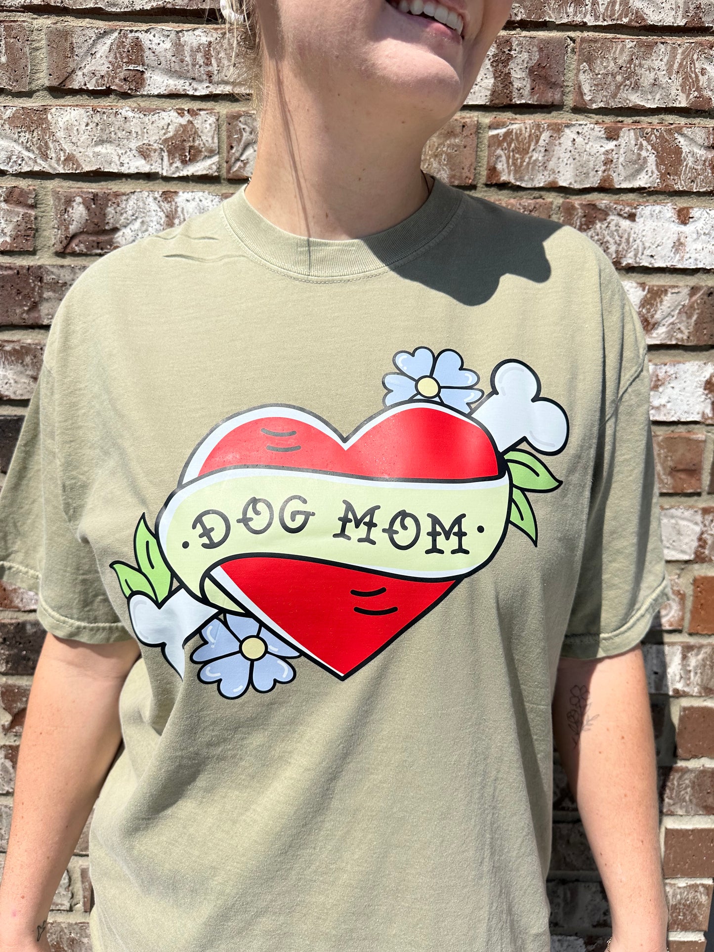Dog Mom/Cat Mom Tattoo T-shirt