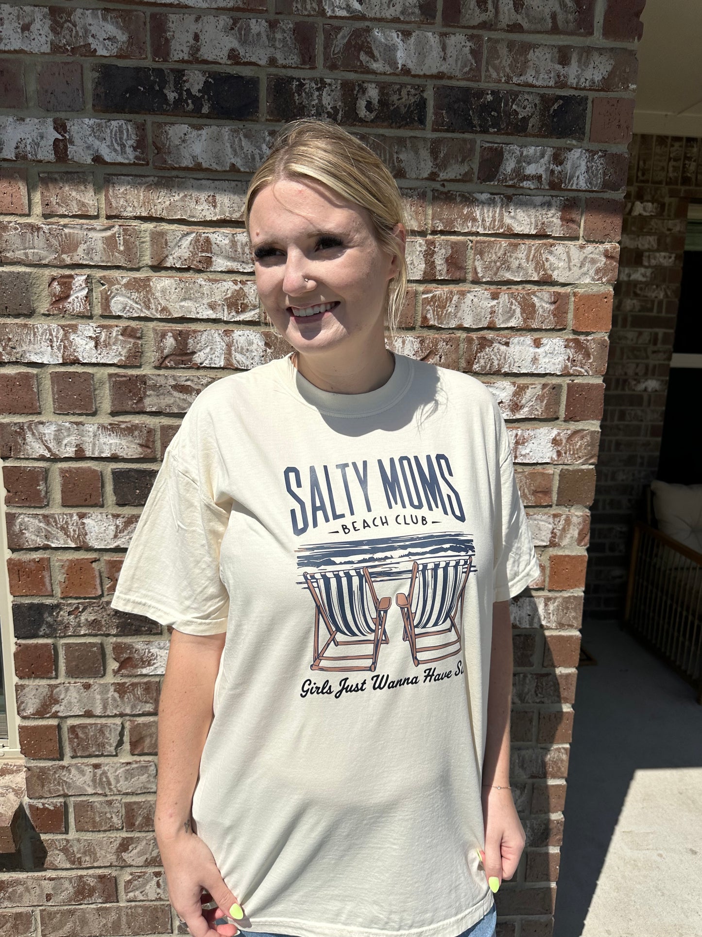 Salty Moms Beach Club T-shirt