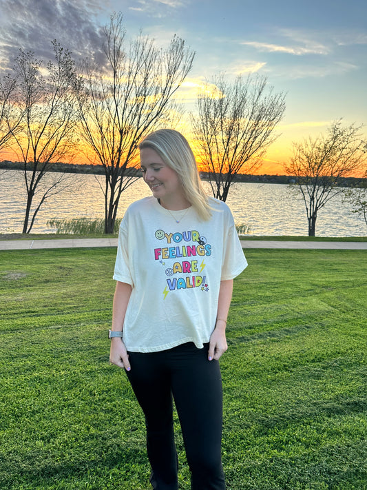 Your Feelings Are Valid Boxy Crop Top