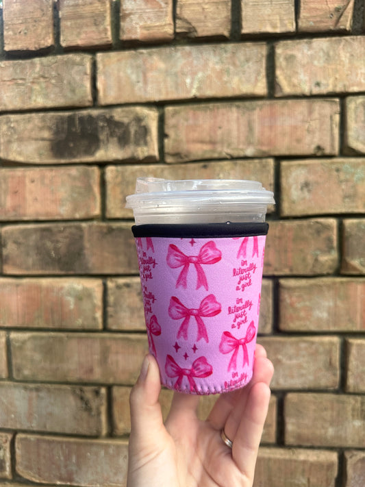 I'm Literally Just a Girl Cup Coozie