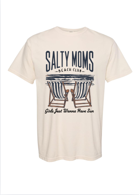 Salty Moms Beach Club T-shirt