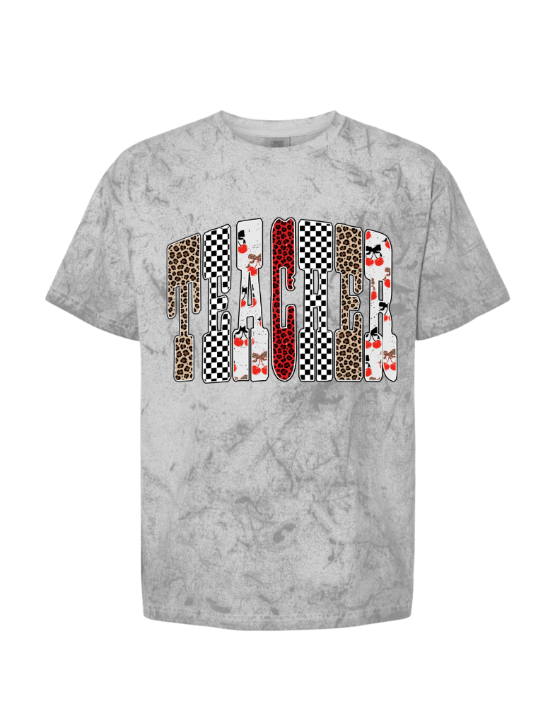 Teacher Checkered Tshirt