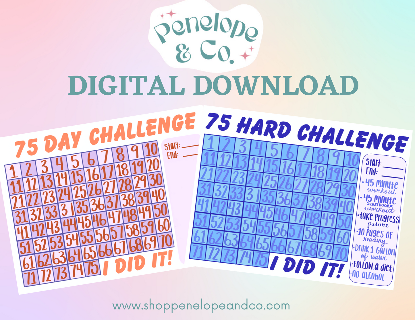 75 Day Challenge Digital Download