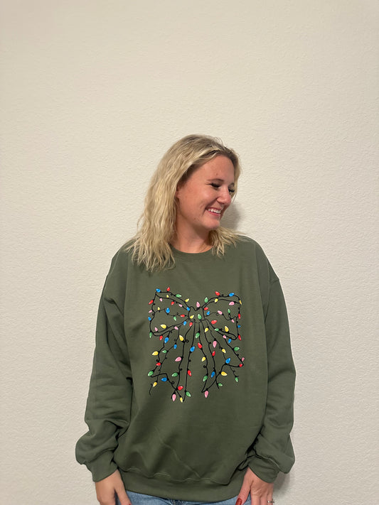 Christmas Bow Crewneck