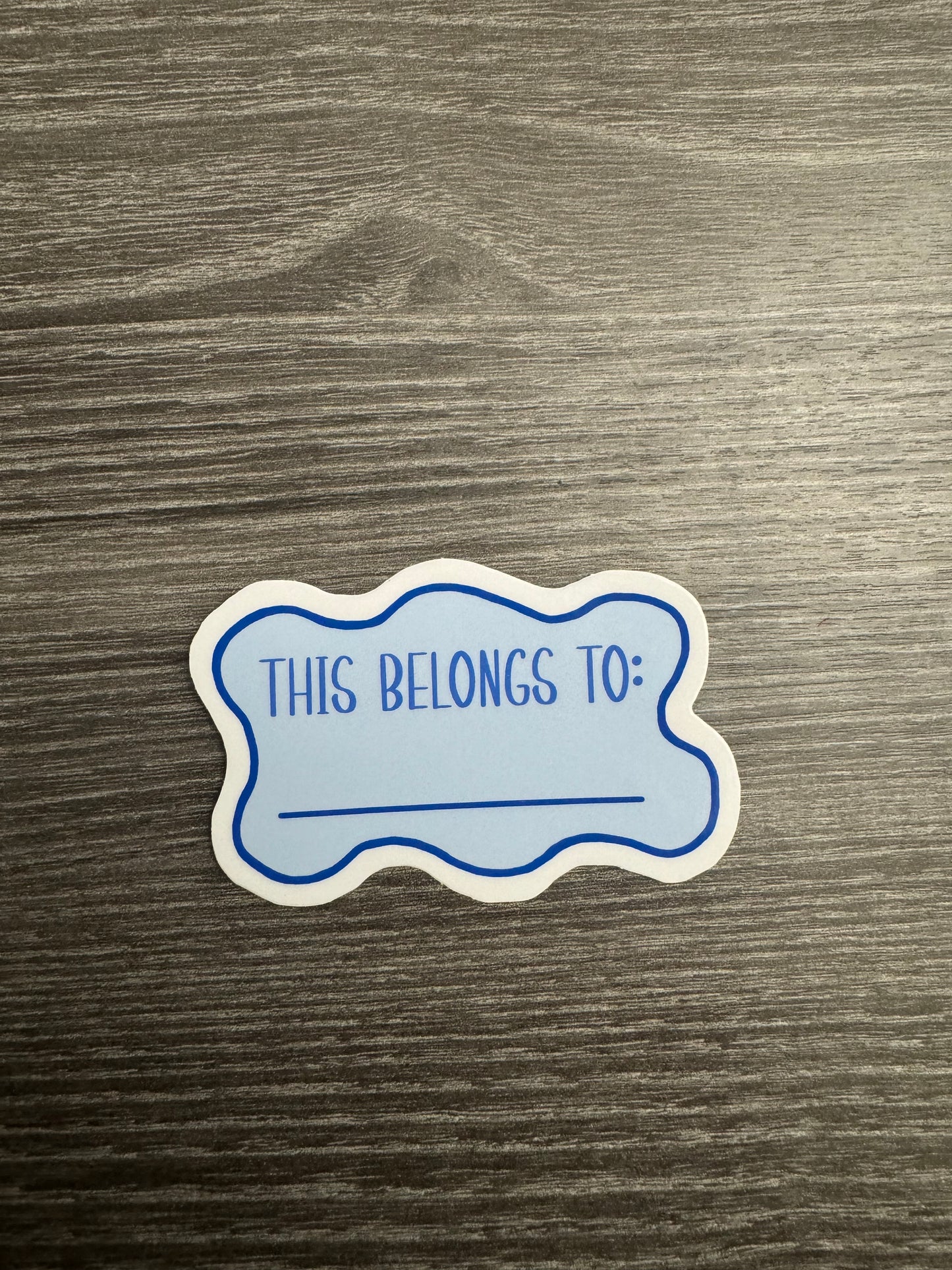 "This Belongs To..." Sticker