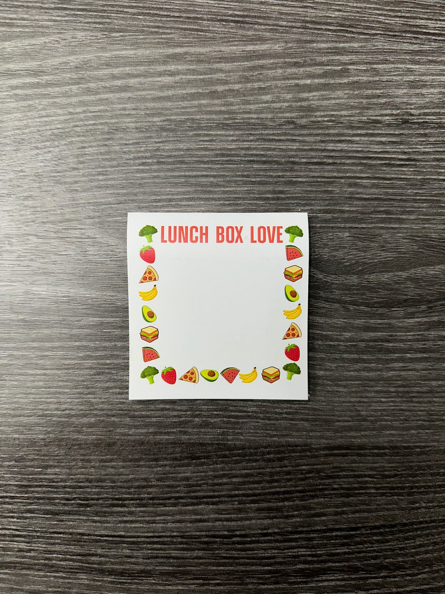 Lunch Box Love Sticky Notes