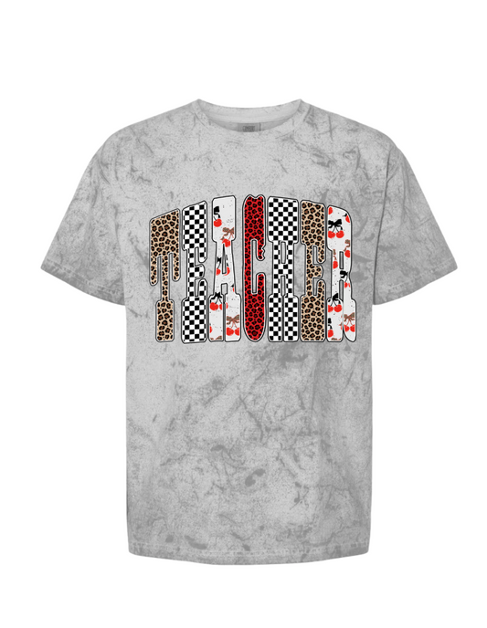 Teacher Checkered Tshirt