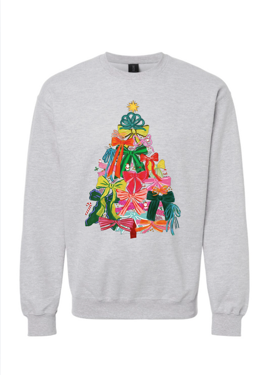 Christmas Tree Bow Crewneck/Tshirt