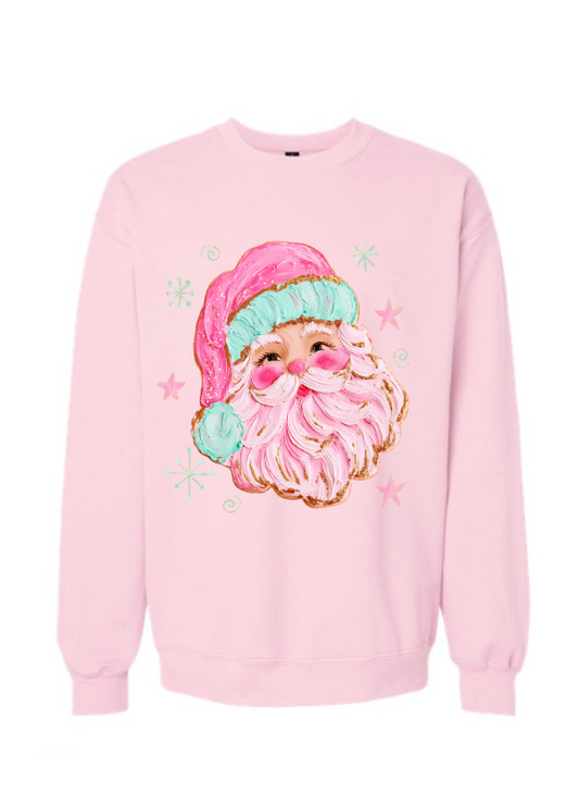 Painted Santa Crewneck/Tshirt