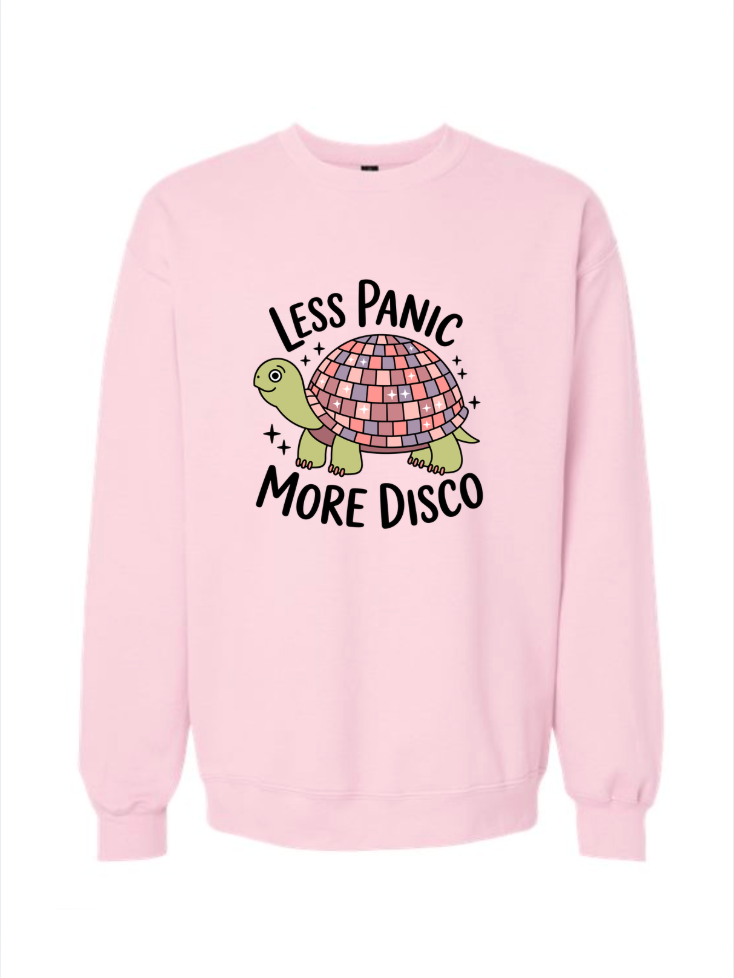 Less Panic More Disco Tshirt/Crewneck