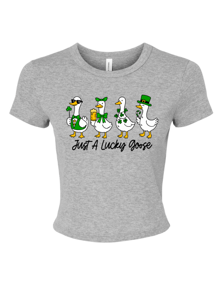 Just A Lucky Goose Tshirt/Crewneck