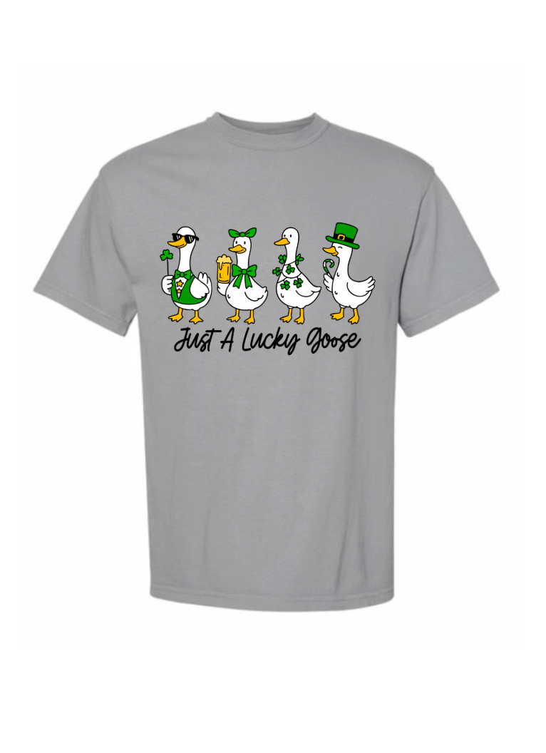 Just A Lucky Goose Tshirt/Crewneck