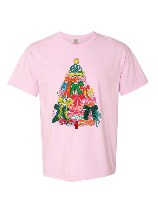 Christmas Tree Bow Crewneck/Tshirt