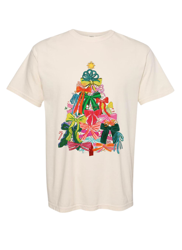 Christmas Tree Bow Crewneck/Tshirt