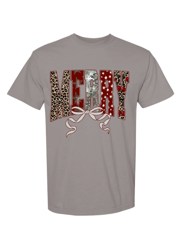 Retro Merry Crewneck/Tshirt