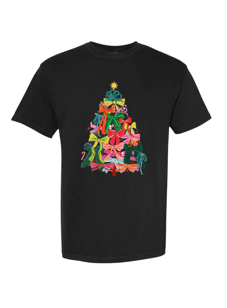 Christmas Tree Bow Crewneck/Tshirt