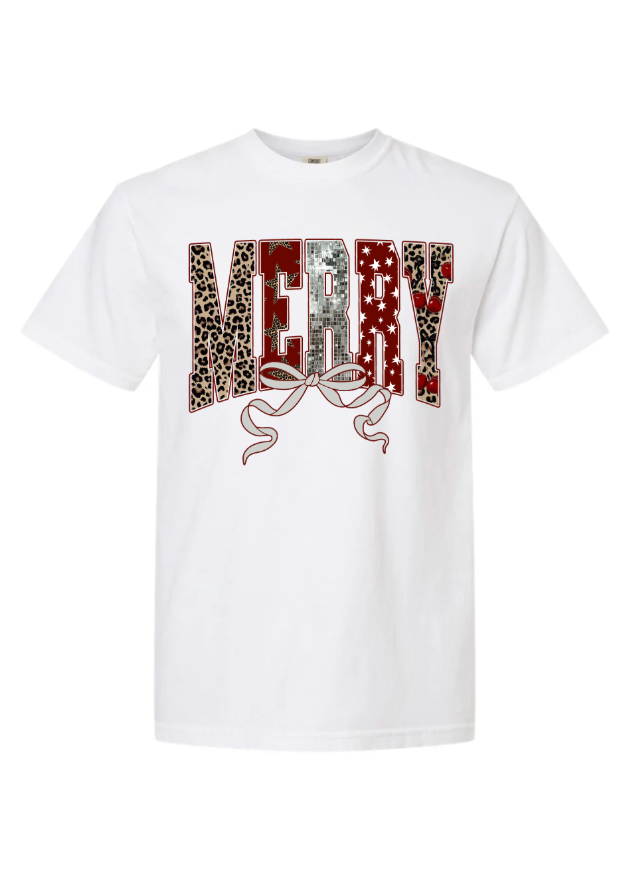 Retro Merry Crewneck/Tshirt