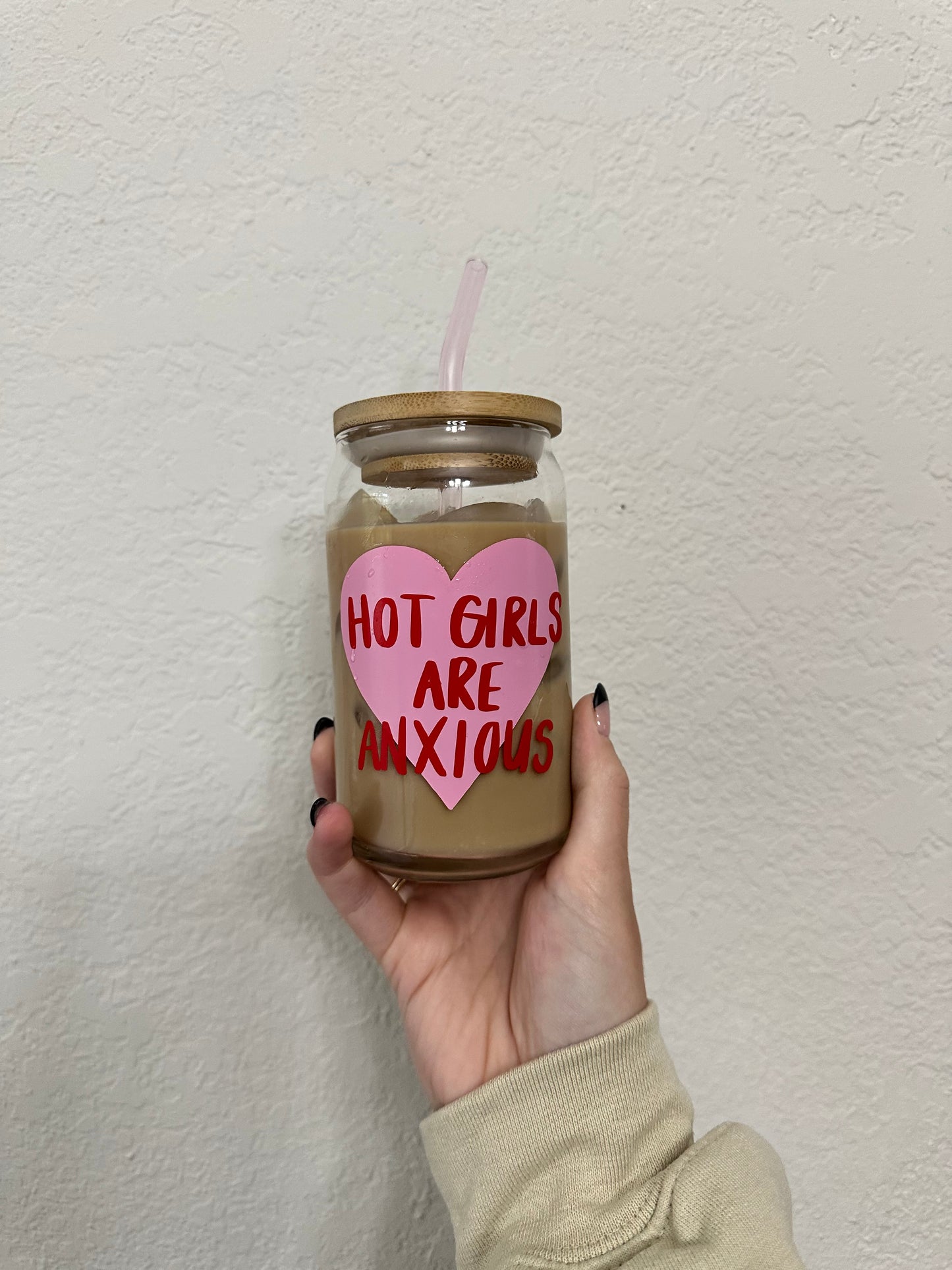 Hot Girls Are Anxious Beer Glass Cup