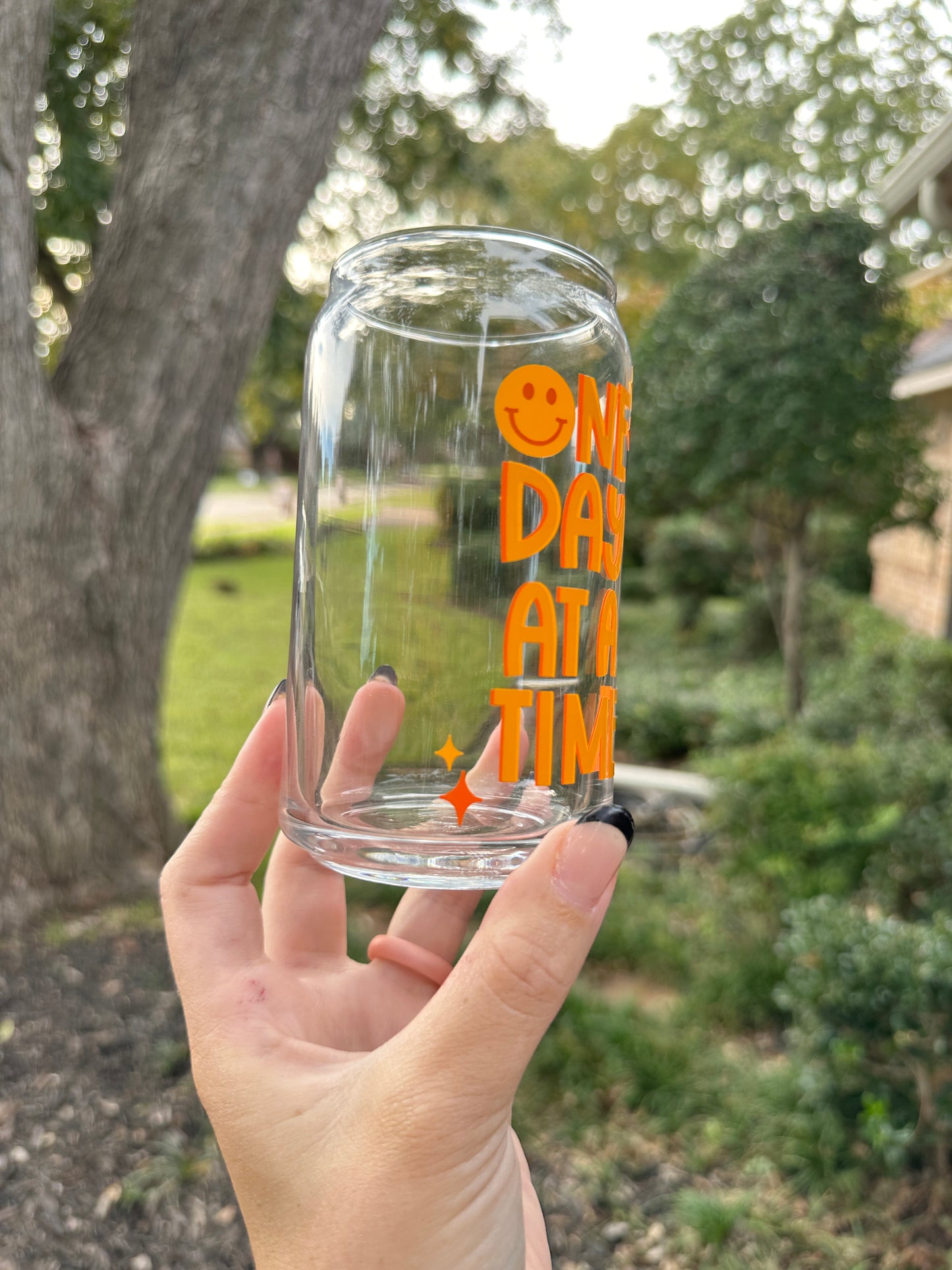 One Day at A Time Cup, Beer glass cup, Trendy Cups