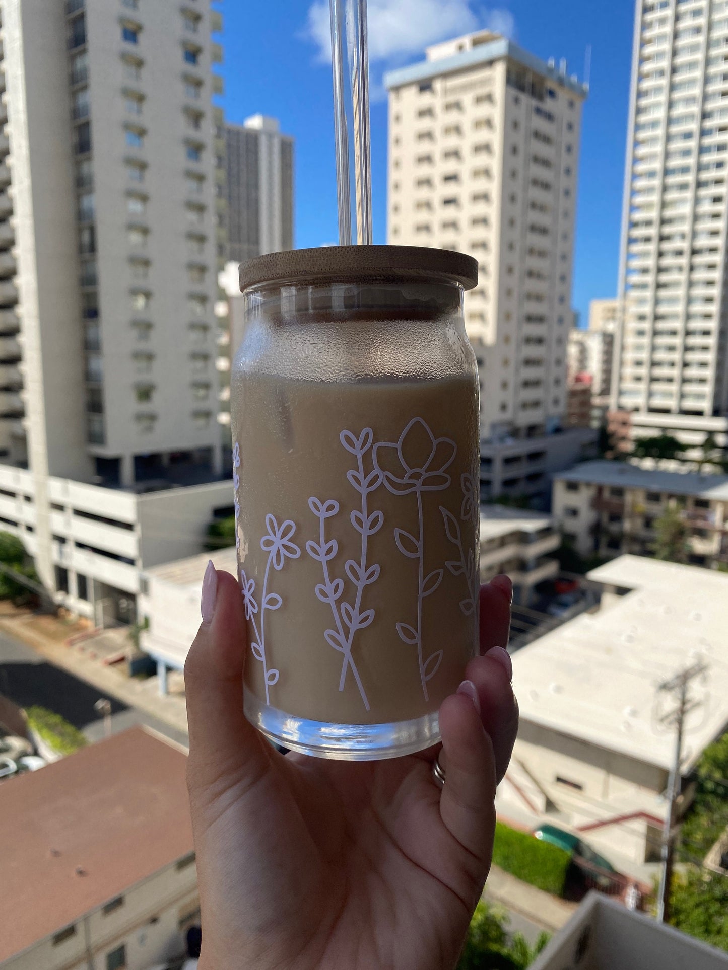 Wildflower Beer Glass Cup